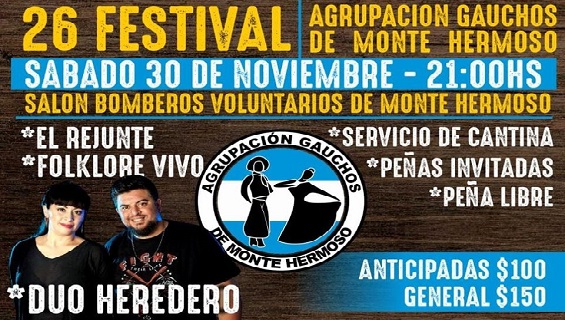 Festival aniversario de los Gauchos de Monte Hermoso