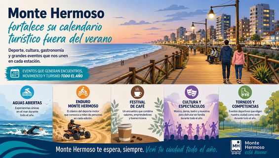 Monte Hermoso fortalece su calendario turístico fuera del verano