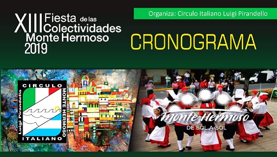 Cronograma de actividades para la XIII Fiesta de las Colectividades