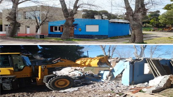 Comenzaron los trabajos previos para la ejecución de la futura Posta Policial en Sauce Grande