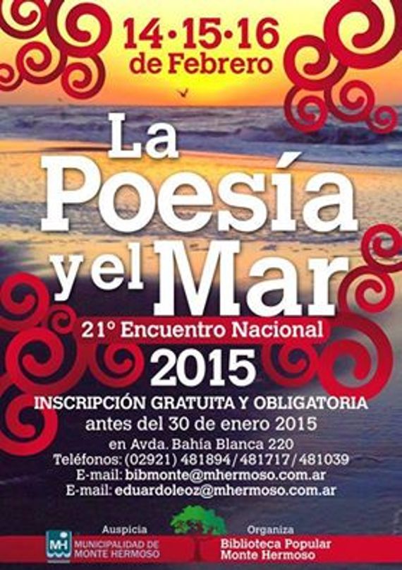 Llega el 21º Encuentro Nacional de la Poesía y el Mar