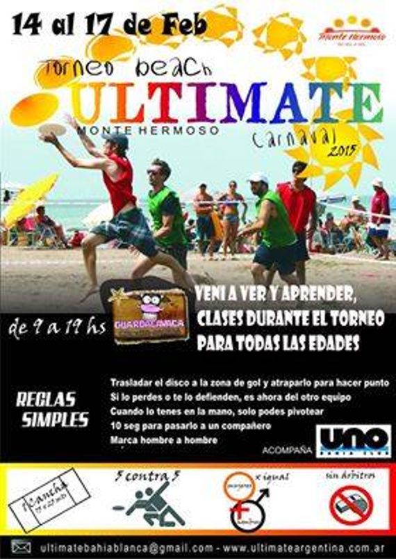 Nueva edición del Torneo de Beach Ultimate Carnaval